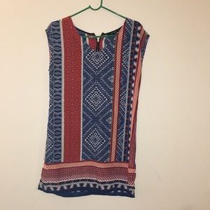 BeBop mini sun dress 👗 tribal prints Sz Small